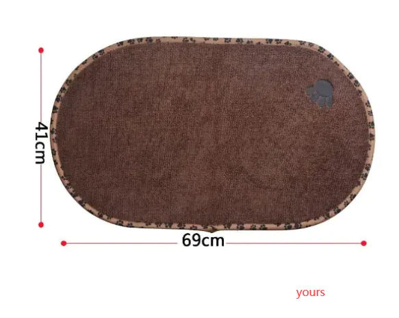 Pet Food Mat, Non-Slip & Washable