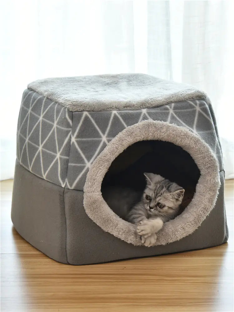 Dog and Cat Bed Villa - Dual Use Space Capsule