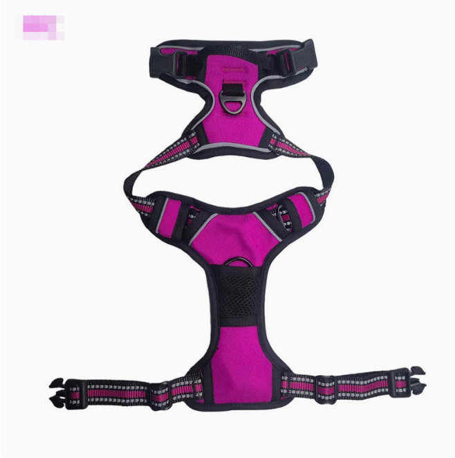 Reflective Nylon Chest and Back Harness for Dogs