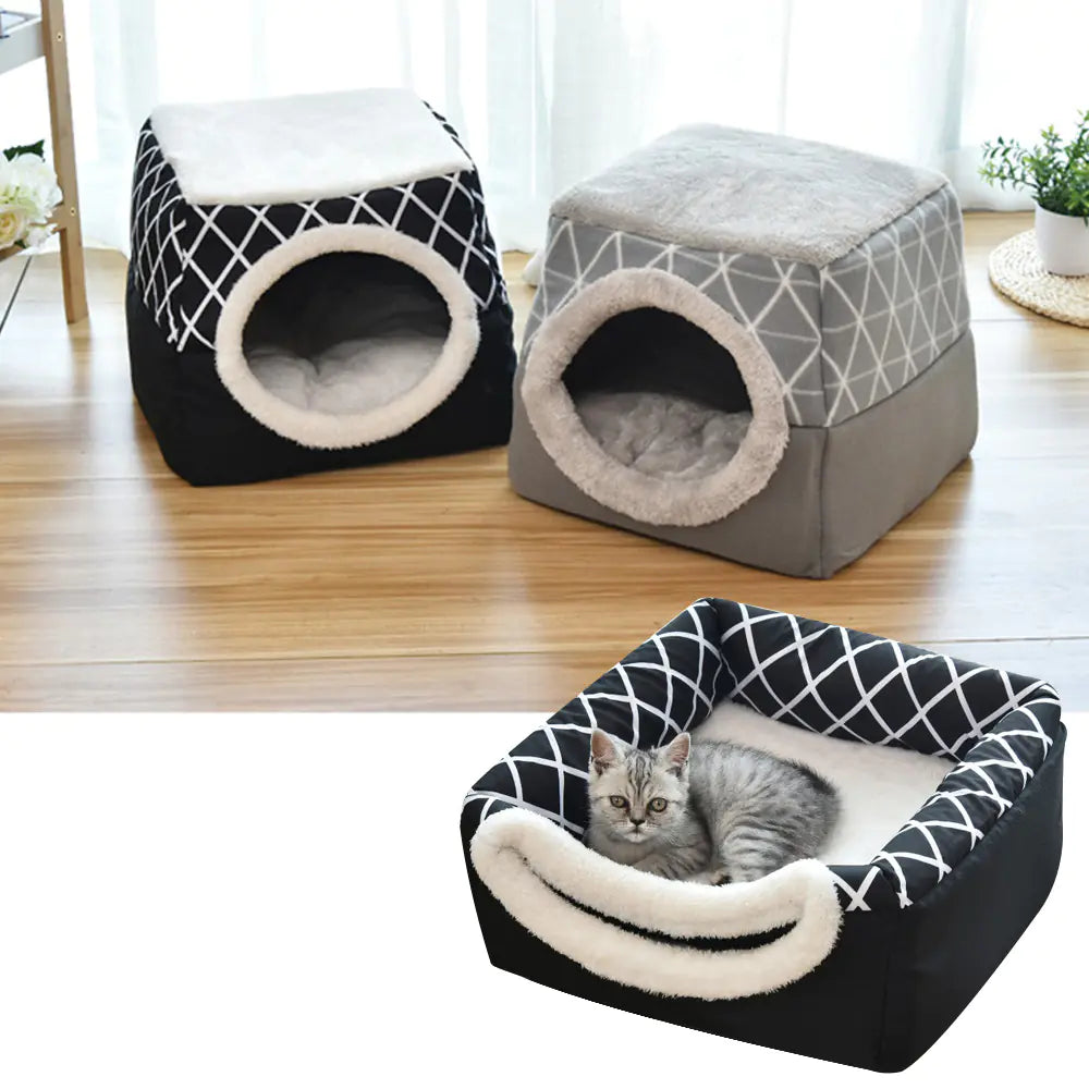 Dog and Cat Bed Villa - Dual Use Space Capsule